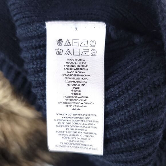 Michael Kors Vest Womens Small Faux Fur Poncho Angora Blend Collared Zip Coat - Picture 5 of 9